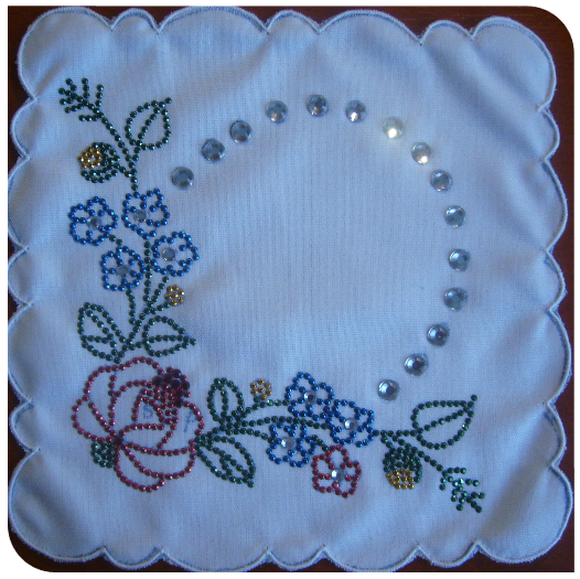 Kis vir�gok strasszk�vekb�l